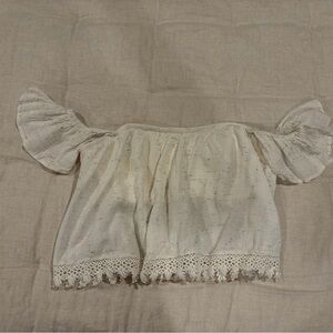 Tularosa Cream Top with Subtle Speckles
